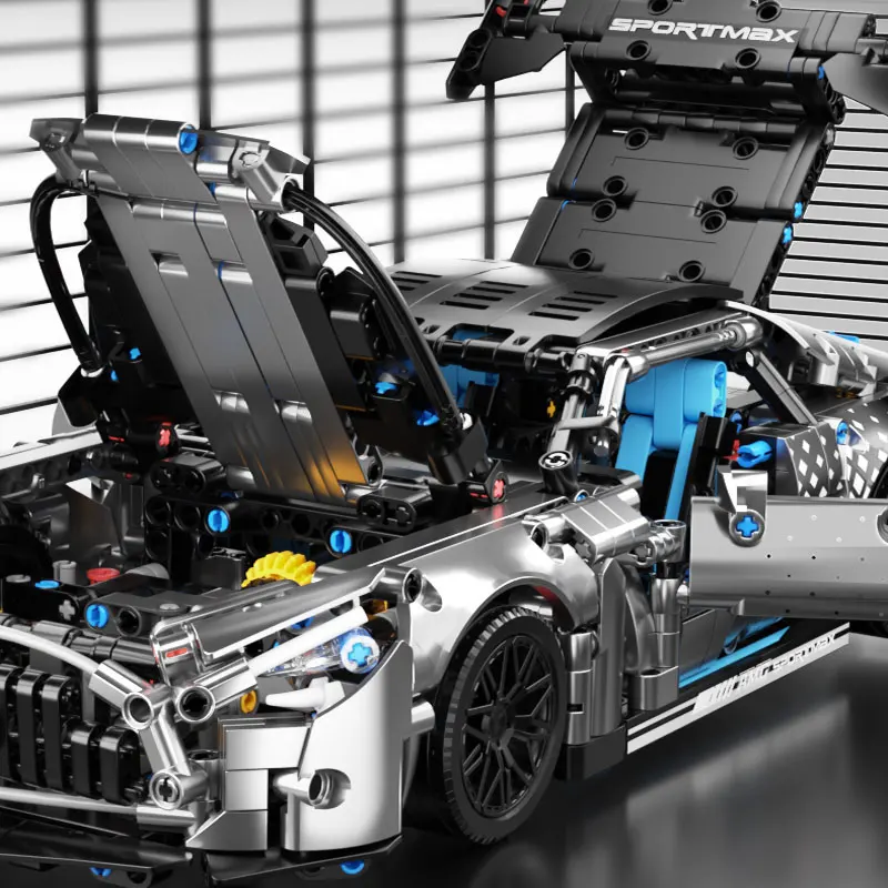 1300+ Teile Rennwagen-Baukasten, 1:14 Maßstab Technisches – Bild 3