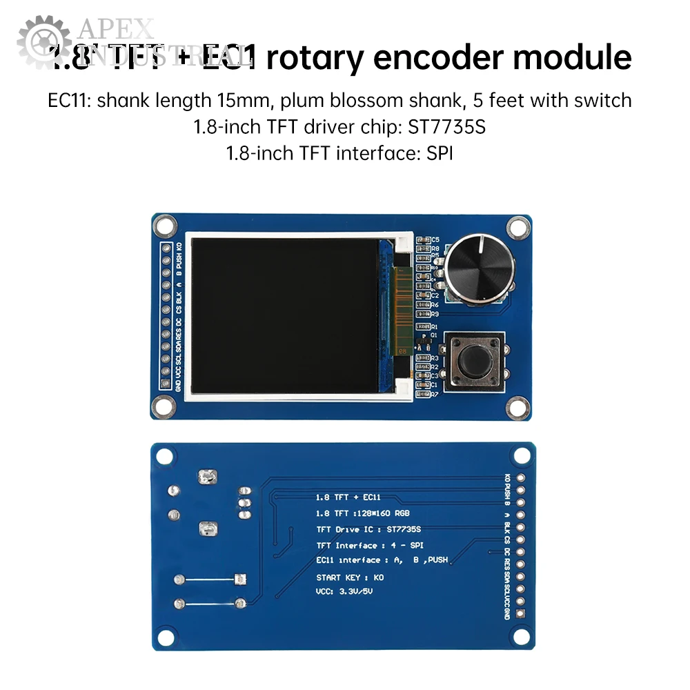 1,8/2,4 Zoll 128x160 320x240 SPI Display Bildschirm TFT Modul mit EC11 – Bild 6