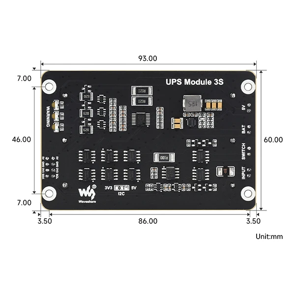 Raspberry Pi 5 USV HAT unterstützt 18650 Li-Batterie, 5 V – Bild 6