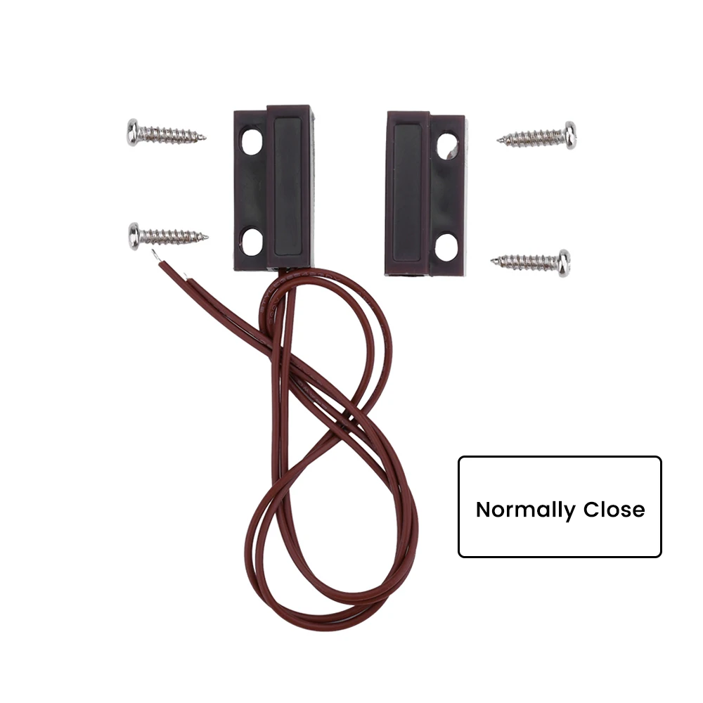 Magnetischer Reed-schalter MC-38 N/C N/O Verdrahtete Fenster Türkontakt Sensor Detektor für Home (5 Stück)