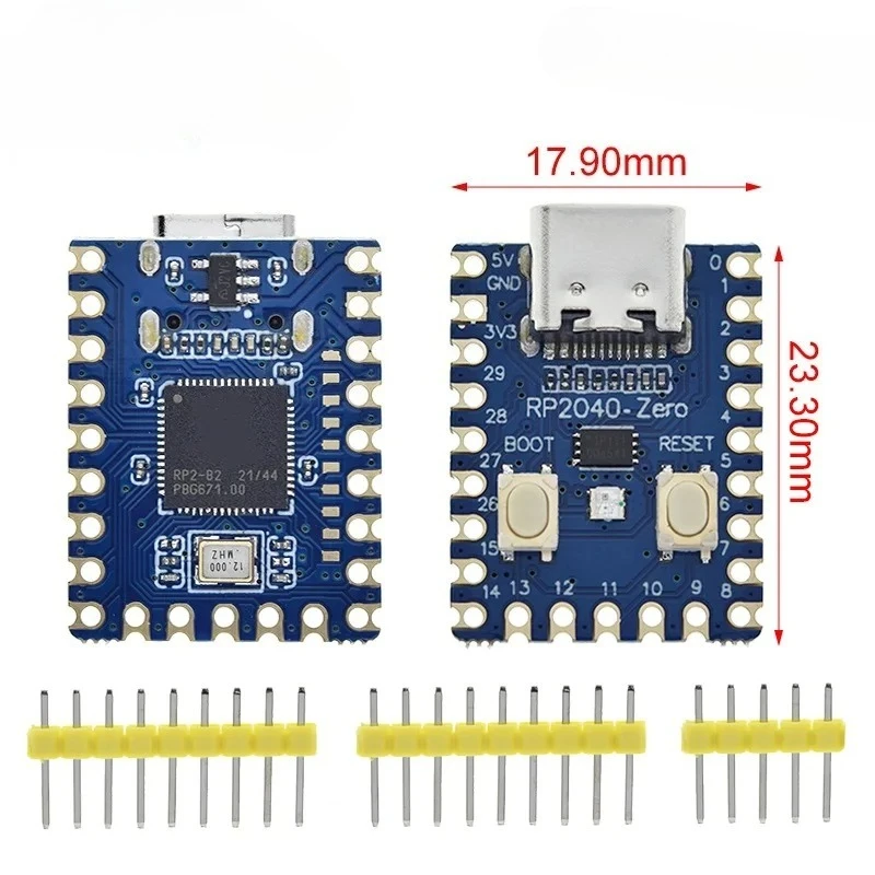 RP2040-Zero RP2350 für Raspberry Pi PICO Entwicklungsboard-Modul Dual-Core Cortex M0+ Prozessor 2MB Flash