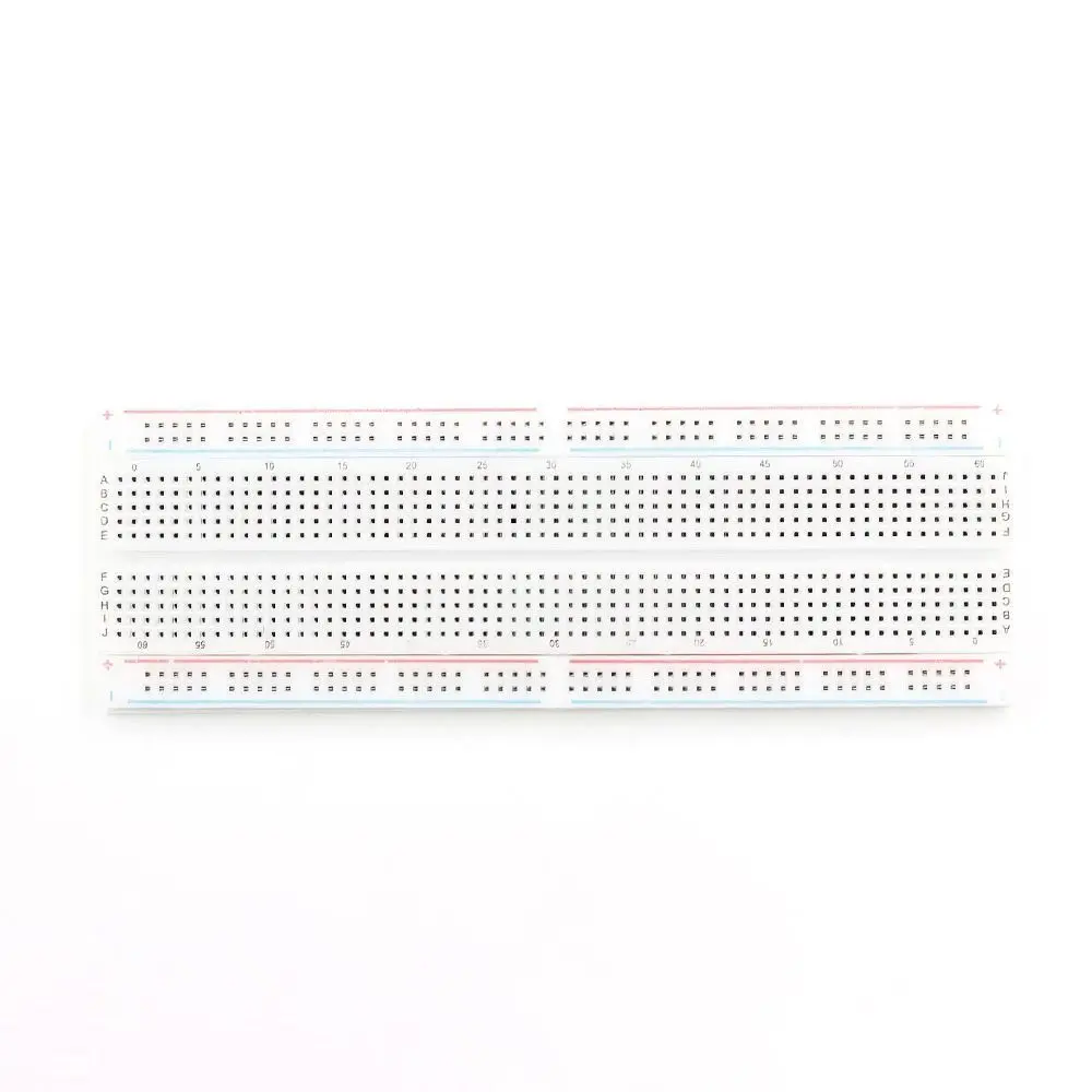 MB-102 Breadboard mit roten und blauen Kabeln: 830-Loch-Breadboard – Bild 4