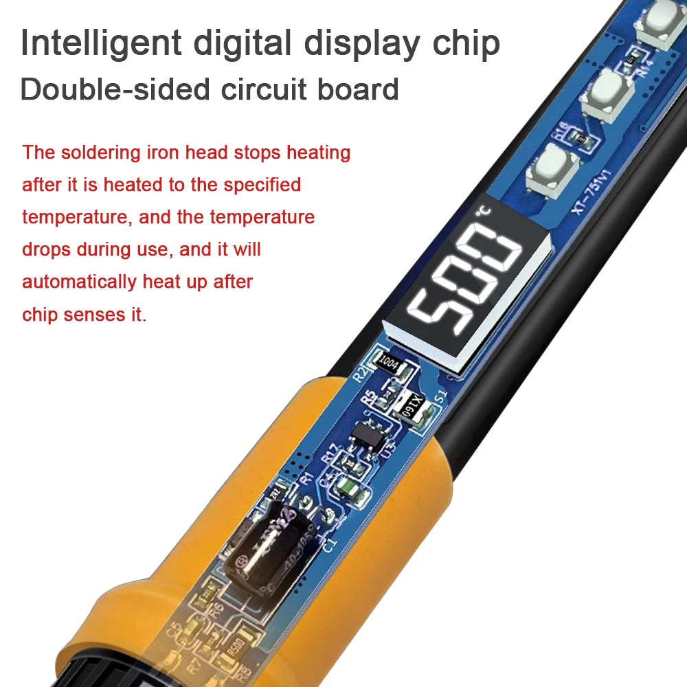 80W Elektrische Lötkolben Einstellbare Temperatur Digital Display – Bild 4