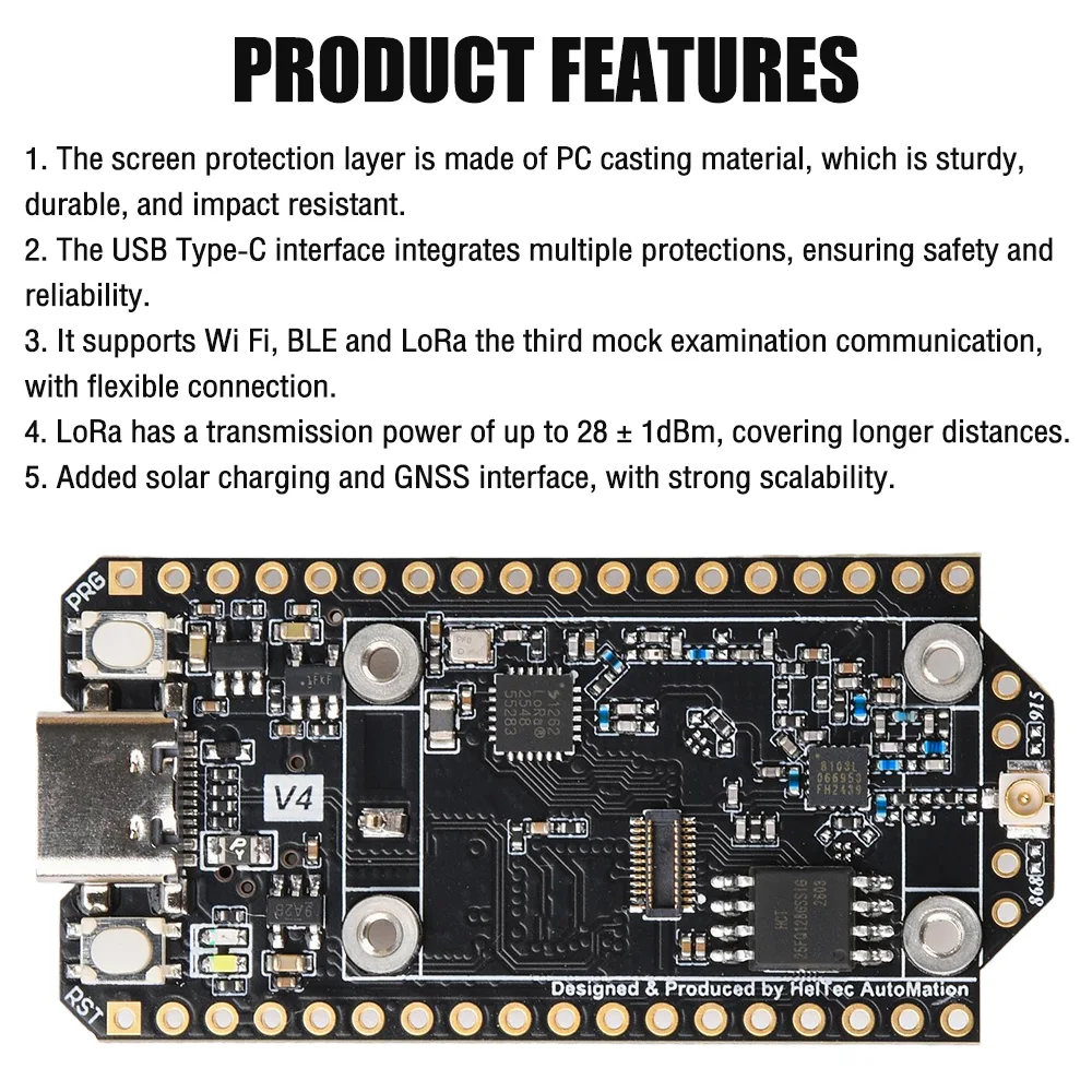 863-928 MHz V4 Heltec LoRa 32 Meshtastic GPS ESP32 SX1262 – Bild 6