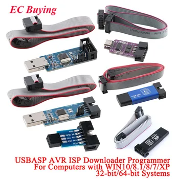 USBASP USBISP AVR-Programmierer USB ISP USB ASP ATMEGA8 ATMEGA128 Unterstützt Win7 Win8 Win8.1 32K/64K