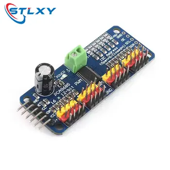 Stlxy PCA9685PW 16-Kanal 12-Bit PWM Servo-geschirmter Treiber I2C-Schnittstelle PCA9685 Modul, geeignet