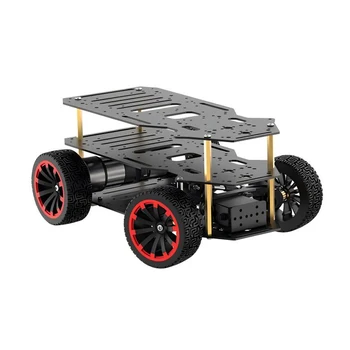 5kg Last 4WD Roboter Auto Metall Ackerman RC Chassis mit Dual Encoder Motor Vorderrad Servo Lenkung