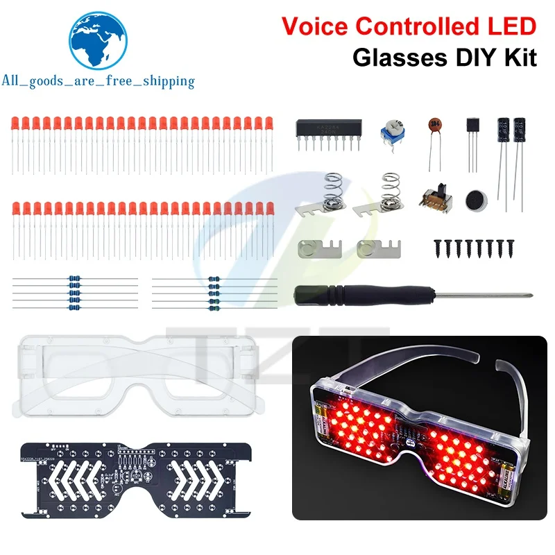 DIY LED-Brille Elektronik-Bausatz DIY Lötprojekt Übungs-Lötset – Bild 5