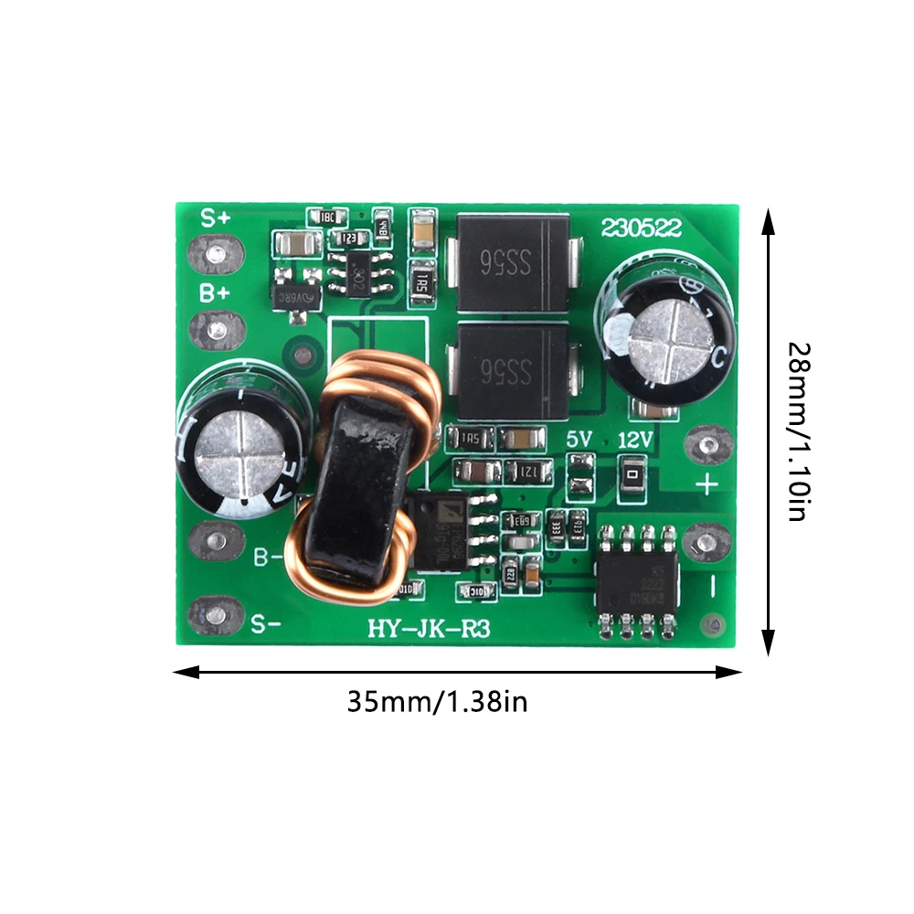 3,2 V/3,7 V bis 5V/12V Solar Boost Controller Board Lithium Batterie – Bild 6