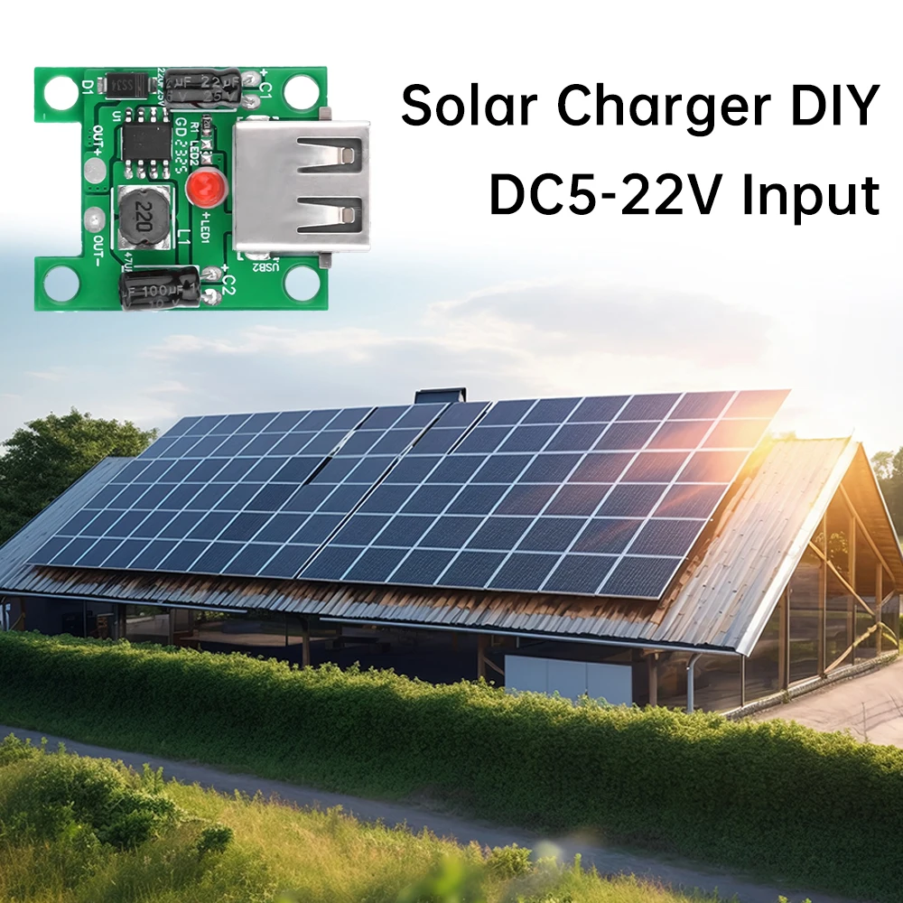 5v 2a solar panel power bank usb lades pannungs regler modul solar – Bild 5