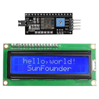 LCD1602 + I2C 1602 16x2 1602A Blau/Grün bildschirm HD44780 Zeichen LCD/w IIC/I2C Serielle interface Adapter