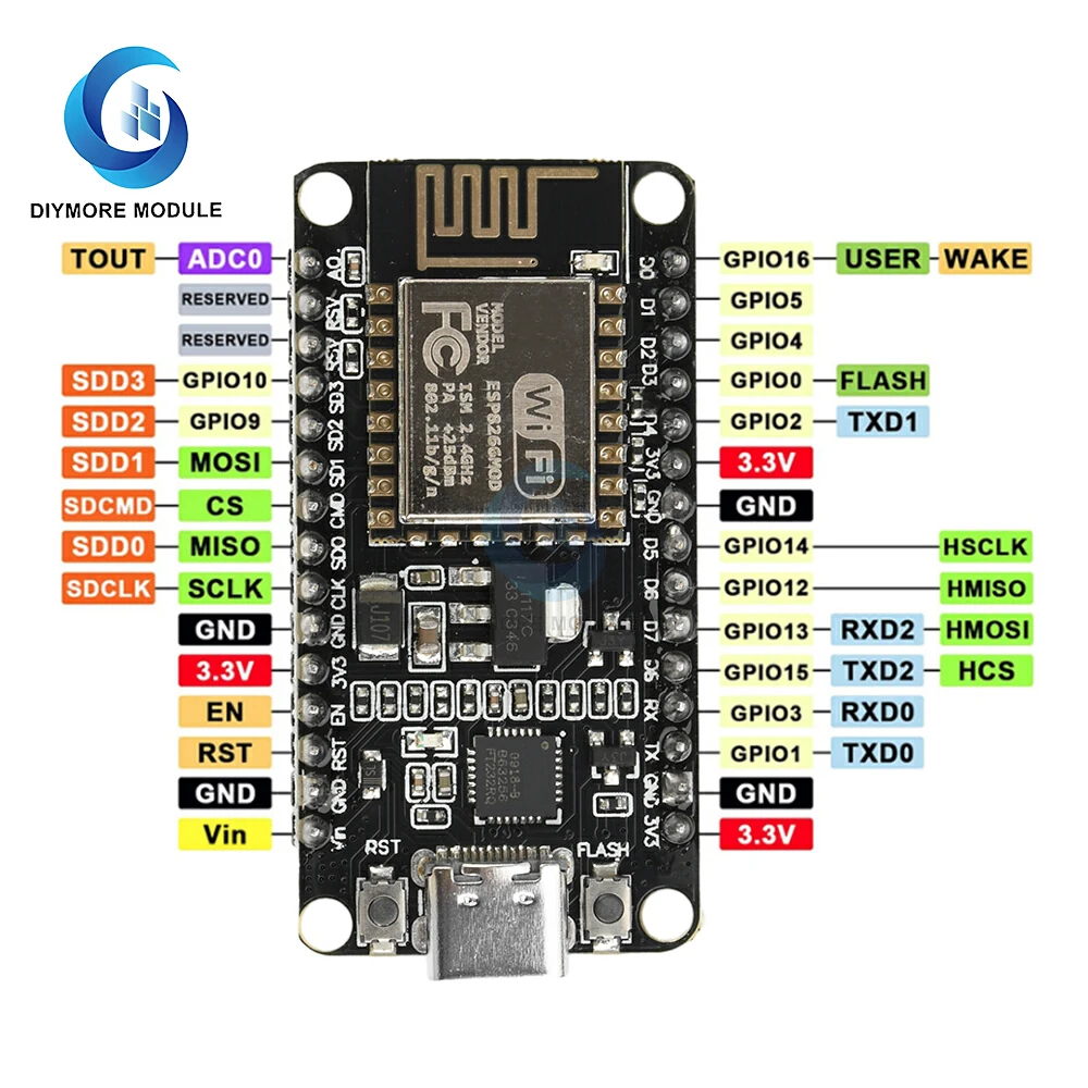 ESP8266 NodeMCU Lua V3 FT232 ESP-12E Entwicklungsboard Open Source – Bild 5