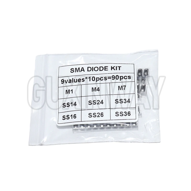 Gleichrichterdiode 1N4007 1N4001 1N4004 SS14 SS24 SS34 SS16 (90 Stück) – Bild 6