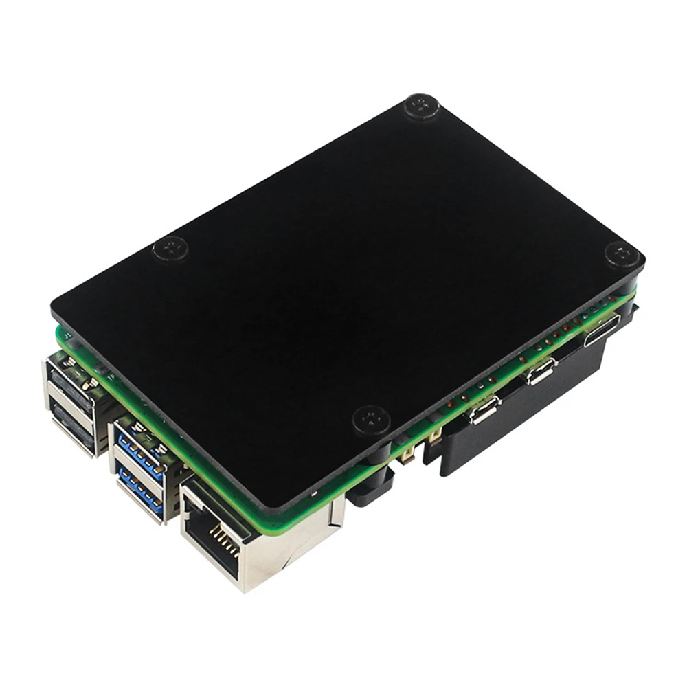 Aluminium-Schutzhülle für Raspberry Pi5-Motherboards mit Lüfter – Bild 4
