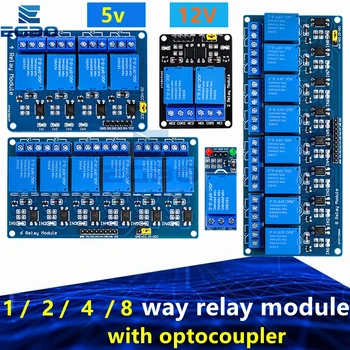 5V 12V 1 2 4 8 Kanal Relaismodul mit Optokoppler. Relaisausgang 1 2 4 8 Wege Relaismodul für Arduino