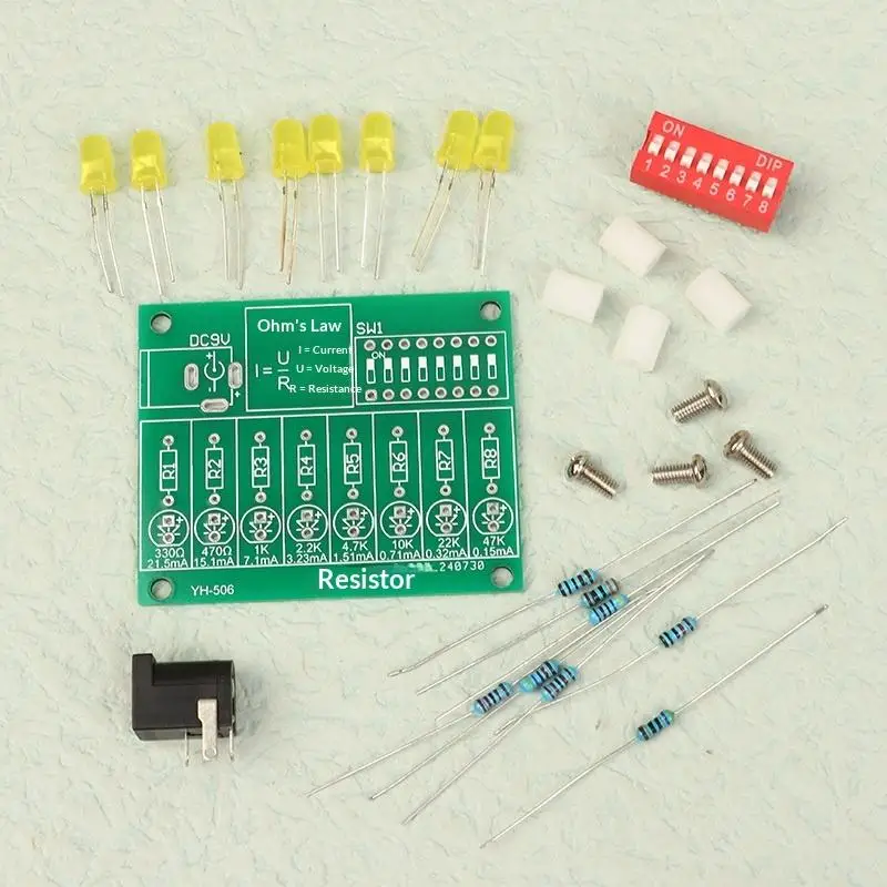 DIY Lötübungs-Set LED-Stromtest Elektronik-Herstellung DIY-Teile Experimentier- und Lehrset