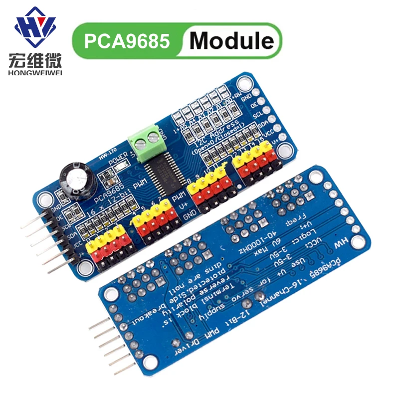 PCA9685PW 16 Kanal 12-Bit PWM Servo Shield Treiber I2C Schnittstelle PCA9685 Modul für Raspberry Pi
