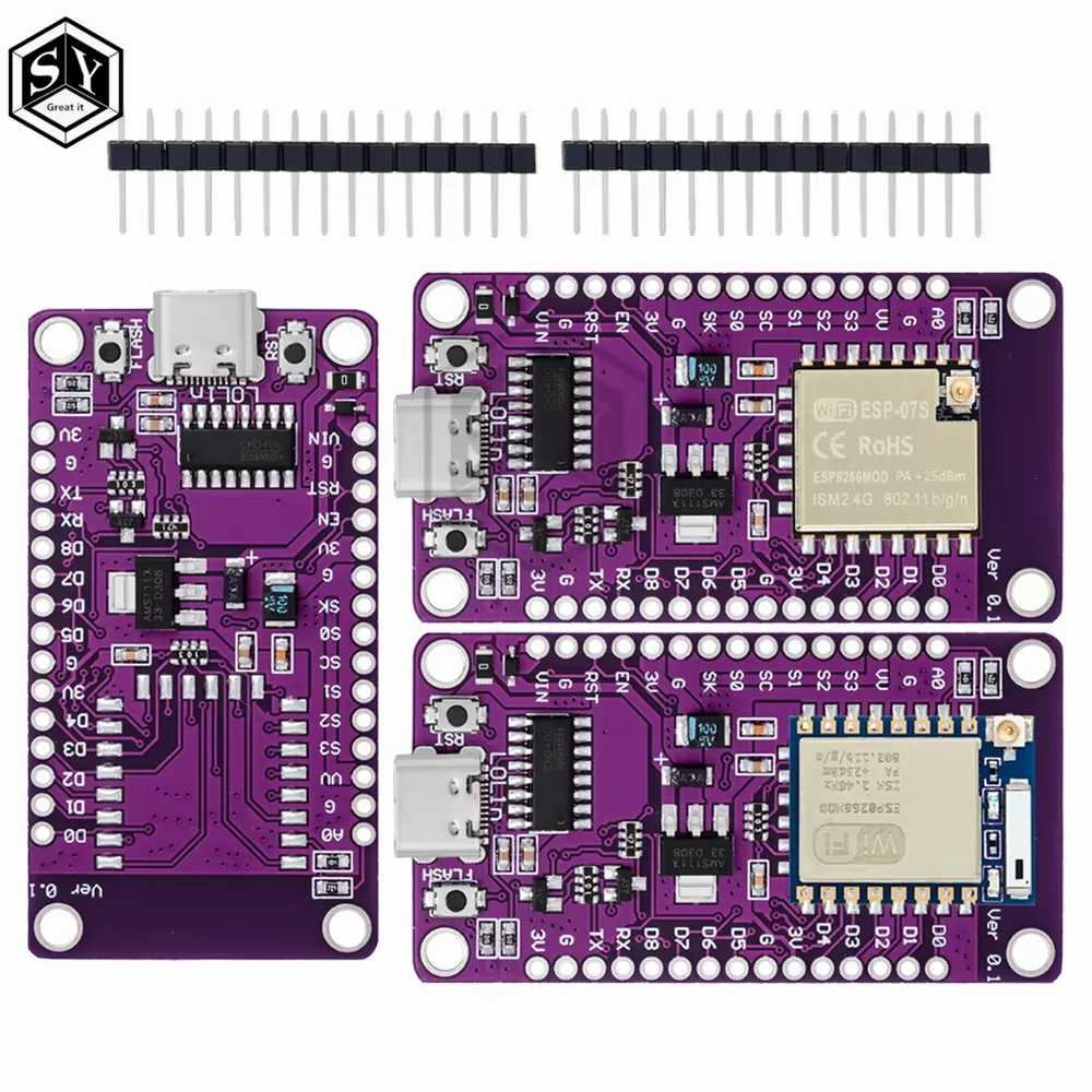 NodeMCU V3 ESP8266 WiFi-Board ESP-07/ESP-07S, CH340 Typ-C Lua Drahtloses Entwicklungsmodul