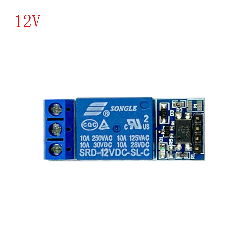 5 V/12 V 1-Wege-Relaismodul mit Optokoppler-Isolationsrelaisplatine – Bild 5