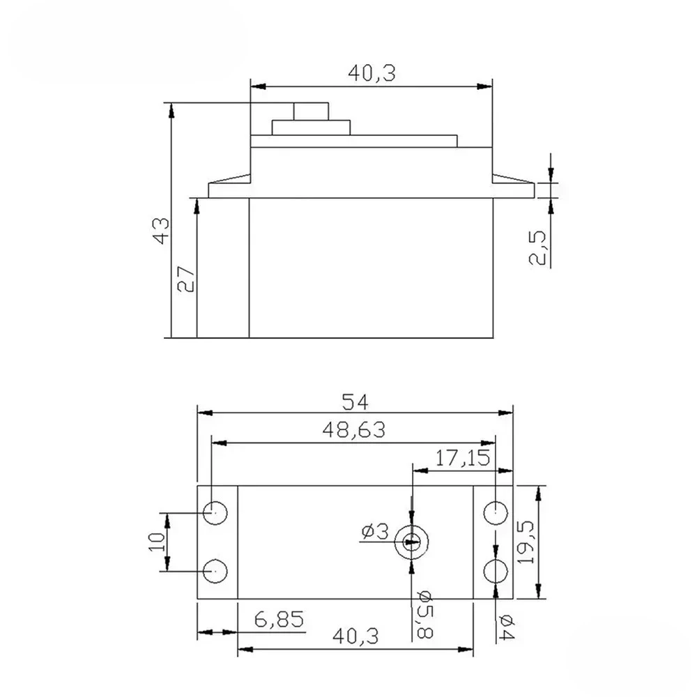 MG995 MG996R JR Lenkrotation Servomotor 180 360 MG 996 – Bild 6