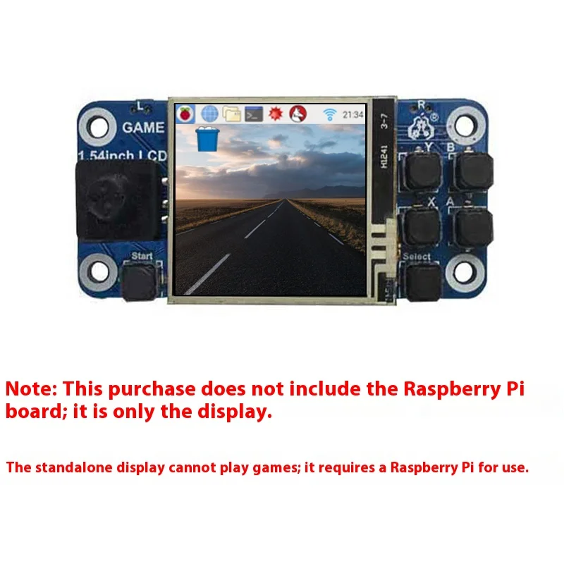 Raspberry Pi Zero 2W Mini-Spielekonsole mit 1,54 Zoll LCD-resistivem Touchscreen unterstützt Retropie