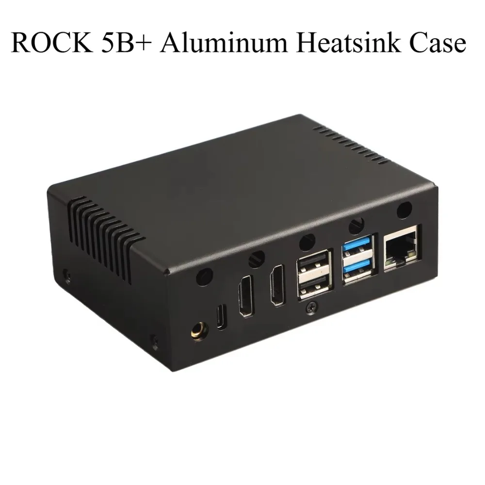 Radxa ROCK 5B+ Aluminium-Kühlkörpergehäuse mit integriertem Kühlventilator