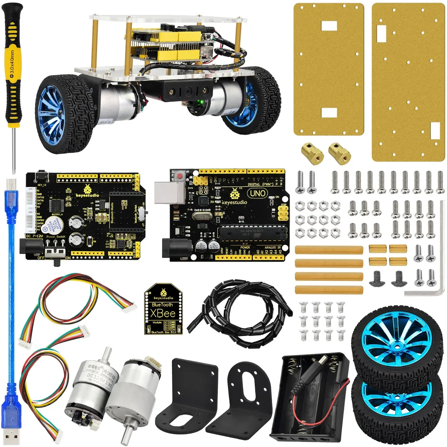 Keyes Selbstbalancierendes Auto-Bausatz Smart Roboter-Auto-Set DIY – Bild 2
