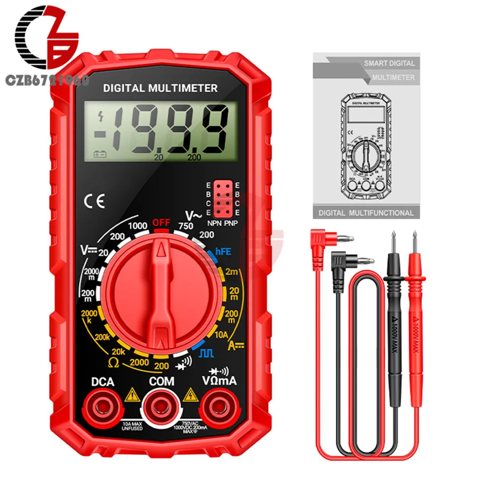 1999 Zählungen LED Digital Multimeter AC/DC Spannungs strom tester – Bild 6