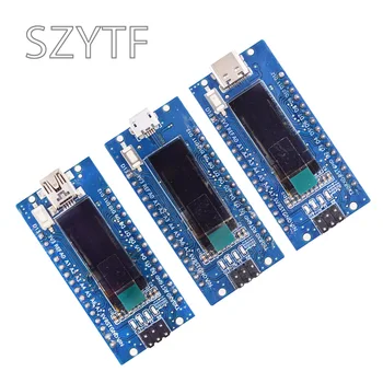 Nano V3.0 Atmega328P Ch340C mit integriertem 0,91-Zoll-Oled-Display, 128 x 32 Auflösung, SSD1306 IIC
