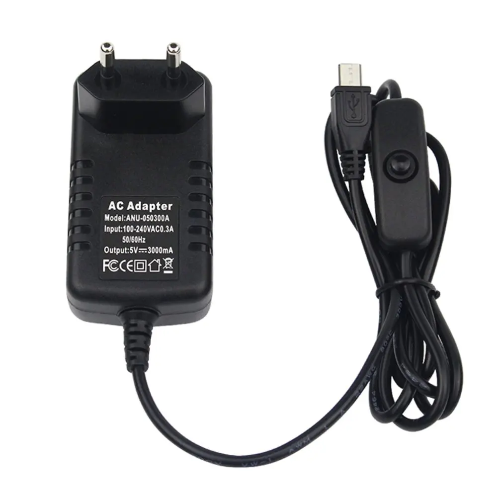 5V 3A EU-Stecker Netzteil Ladegerät AC-Adapter Micro-USB-Kabel – Bild 2