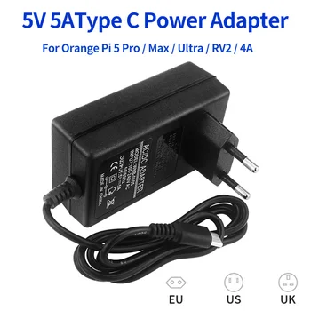 5V 5A Typ-C-Netzteil 100-240V Netzteil für Orange Pi 5 Pro / Max / Ultra / RV2 / 4A Optionales