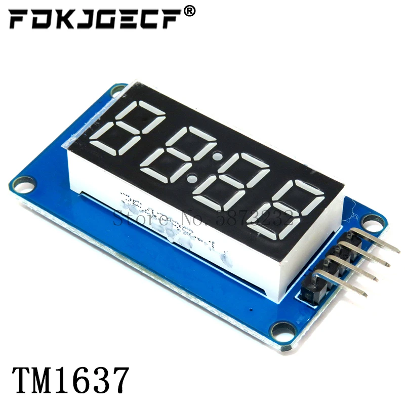 TM1637 4 Bits / TM1638 / MAX7219 8 bit Digital Led-anzeige Modul 7 Segment 0,36 Inch Uhr ROT Anode rohr Vier