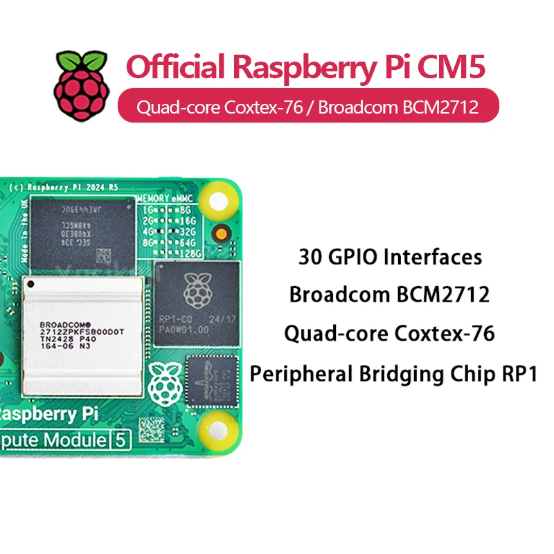 Raspberry Pi Compute Module 5 CM5-Modul mit 16 GB RAM, optionales – Bild 6