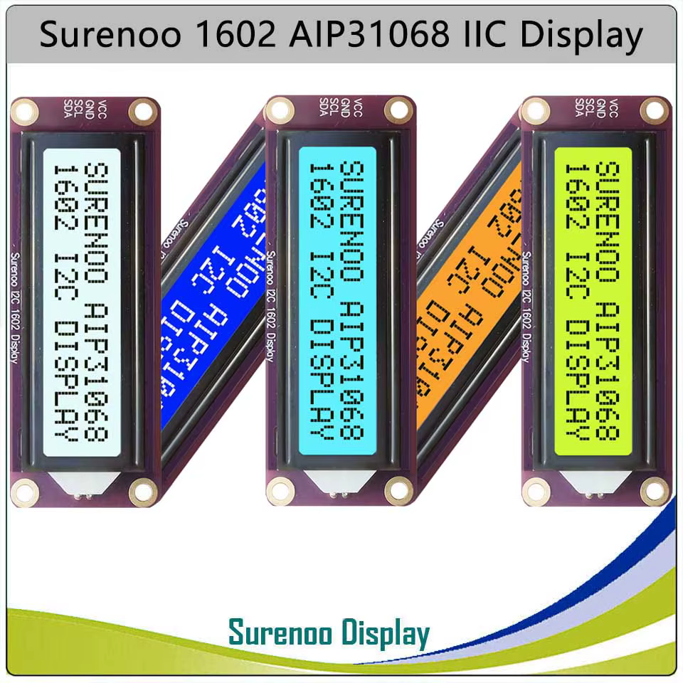162 16X2 1602 AIP31068 Seriell I2C IIC Zeichen LCD Modul Display Bildschirm LCM für Arduino Raspberry Pi PICO