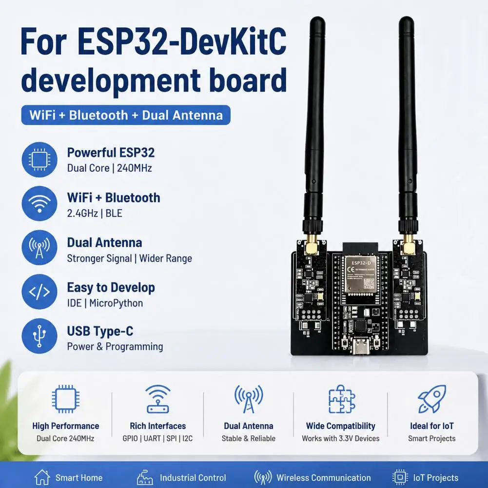 ESP32 DevKitC Entwicklungsboard mit NRF24L01 2,4GHz Funkmodul – Bild 3