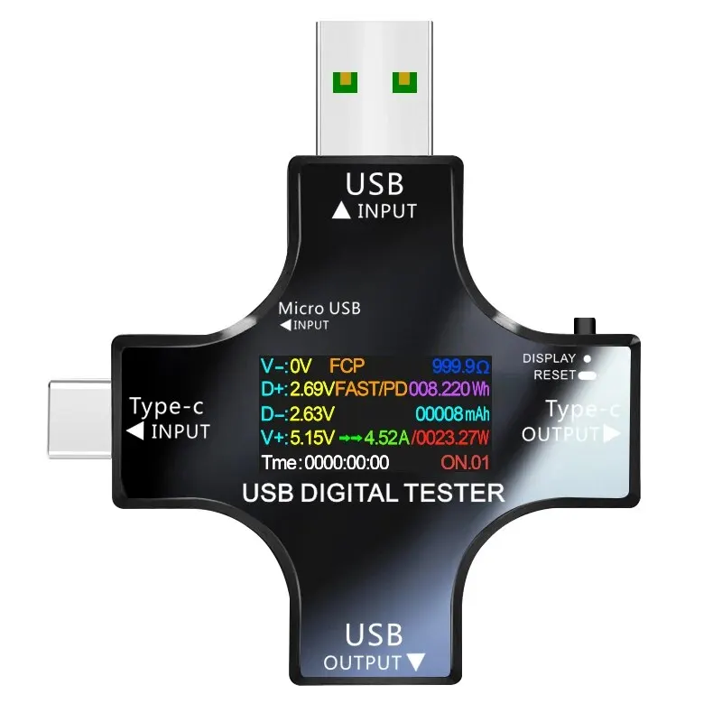 USB-Tester DC Typ-C PD Digital Voltmeter Amper Spannung Strom Monitor – Bild 3