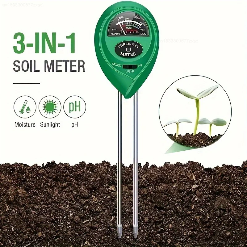 Bodenfeuchtesensor, Feuchtigkeitsmesser für Außenbereich, Blumen und Pflanzen, Trocken- und Nassmessung