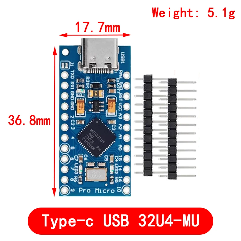 Pro Micro ATmega32U4 5V 16MHz Ersetzen ATmega328 Für Arduino Pro Mini – Bild 6