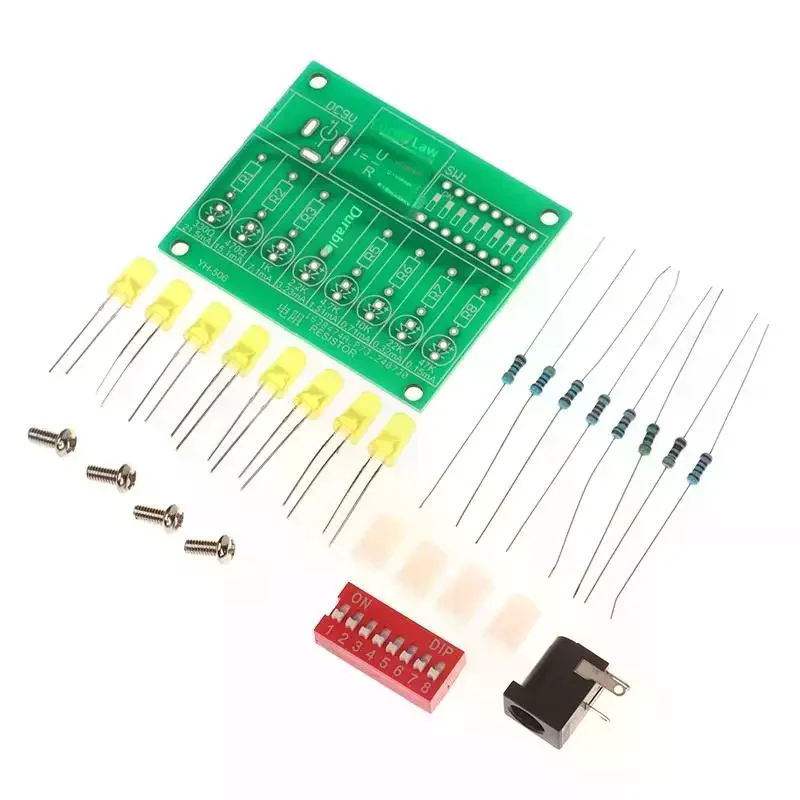 DIY Lötpraxis-Set LED-Stromtest Elektronik-Bastelset DIY-Teile Experimentier- und Trainingskit