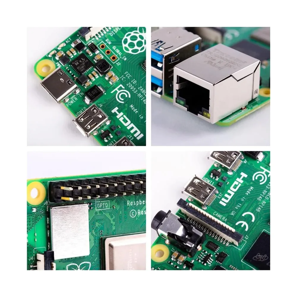 Raspberry Pi 4 Modell B 1GB 2GB 4GB 8GB Quad-Core 64-Bit WLAN – Bild 4