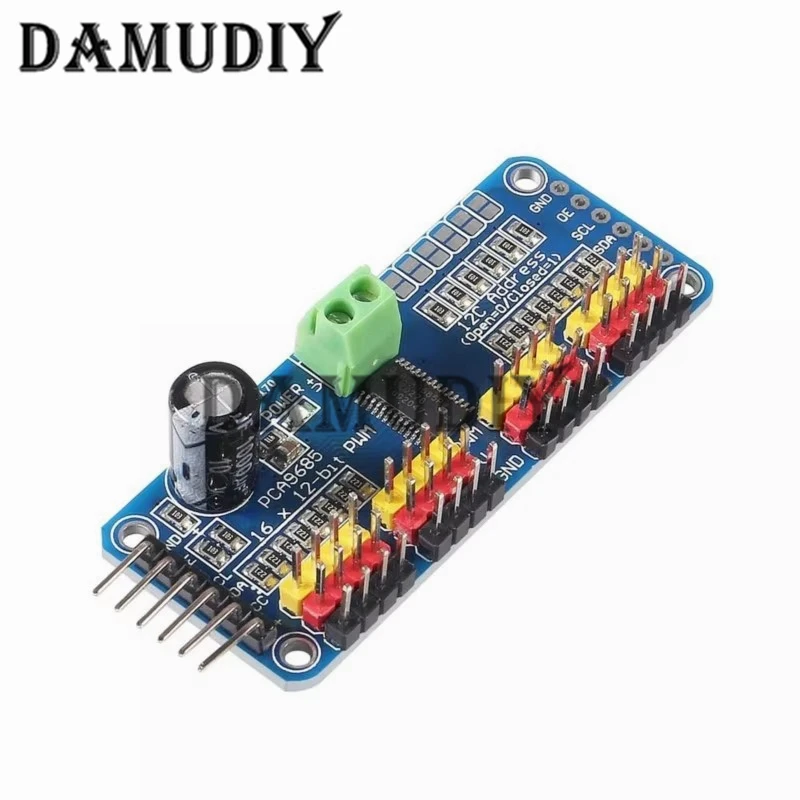 PCA9685 16-Kanal 12-Bit-PWM-Servomotortreiber I2C-Modul Roboter