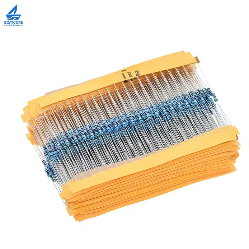 1/4W 1% Metallschichtwiderstände Sortiertes Kit 0Ω-10MΩ (100 Stück) – Bild 4