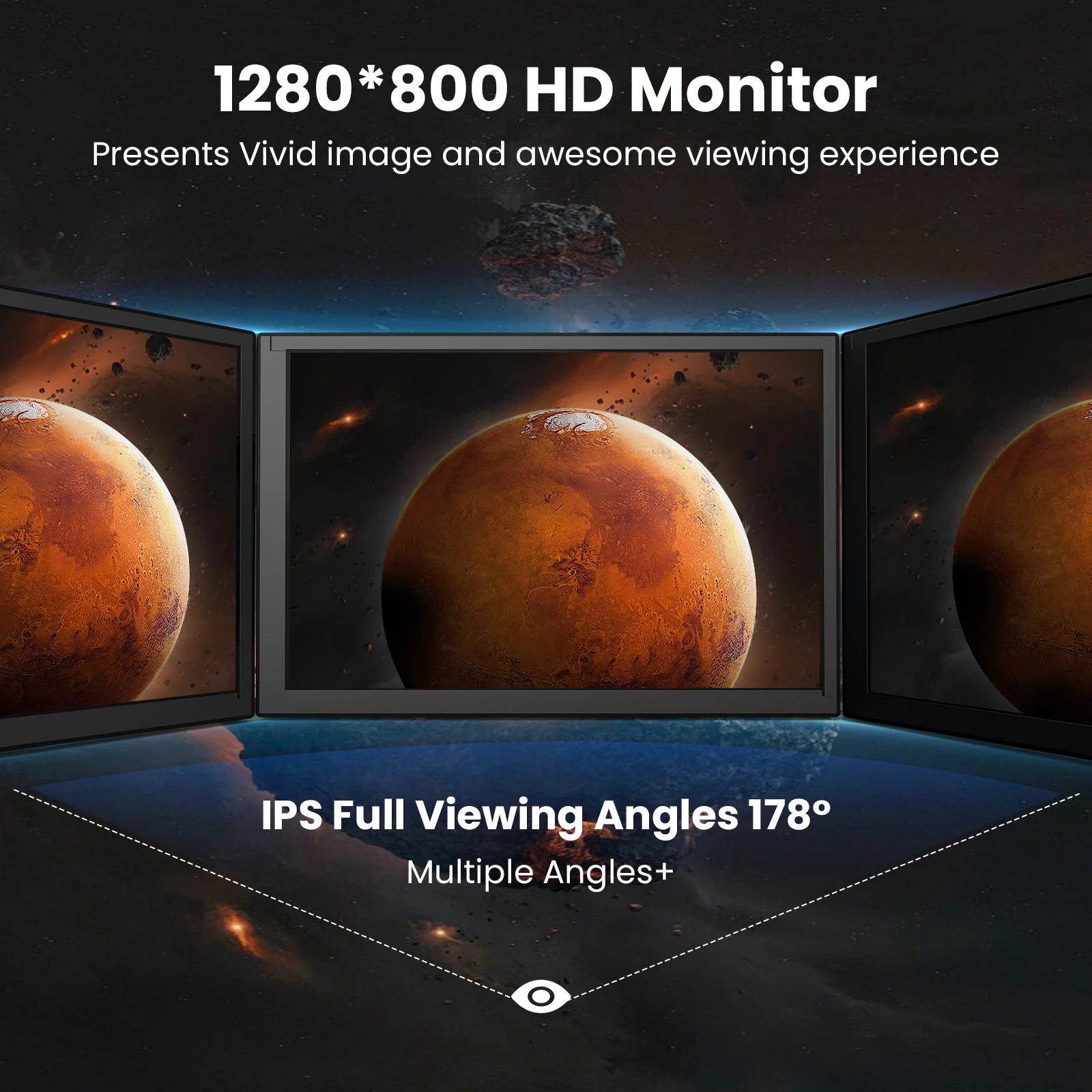 Tragbares 1280x800 Raspberry Pi Display IPS Kapazitiver Touchscreen – Bild 6