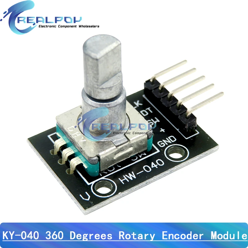 360-Grad-Drehgebermodul Drehpotentiometer Analoges Knopfmodul KY-040 RV09 Drehgeber EC11 Knopfkappe