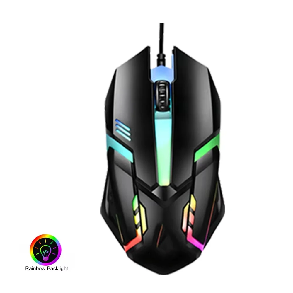 Verdrahtete Tastatur Und Maus Set USB Leuchtende Mechanische Tastatur Mäuse Set 104key Gaming Tastatur Für PC