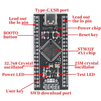 STM32F401RCT6 Core Board STM32F401 Entwicklungsboard V3.0 Minimales System-Entwicklungsboard für Micropython
