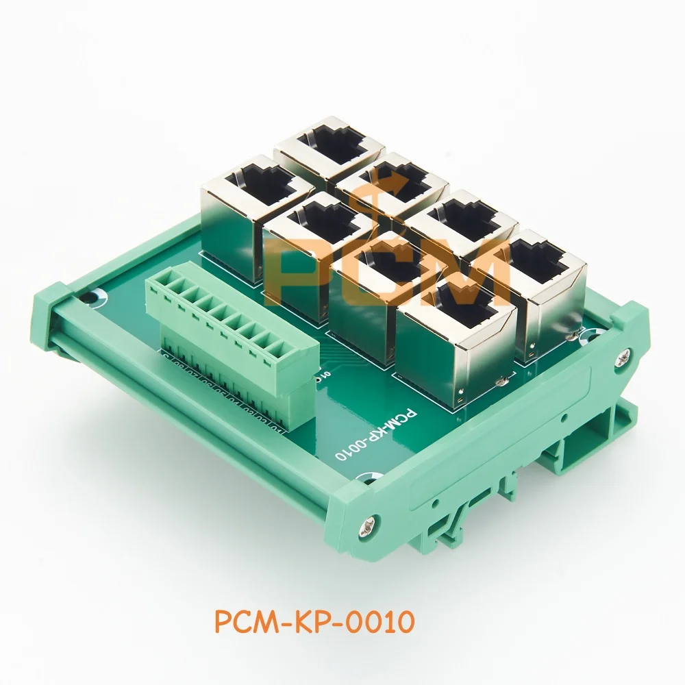 DIN-Schienen-8-Wege-RJ45-Ethernet-zu-Schraubklemmenblock-Breakout-Boar – Bild 5