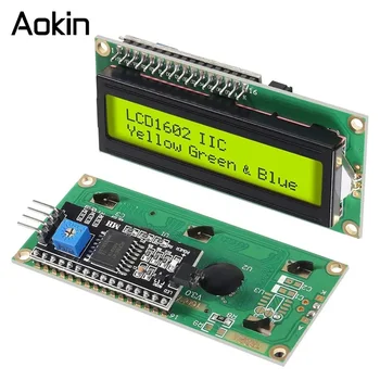 LCD1602 Modul Blau Grün Bildschirm Für Arduino LCD1602A LCD Charakter UNO R3 Mega2560 Display PCF8574T IIC I2C