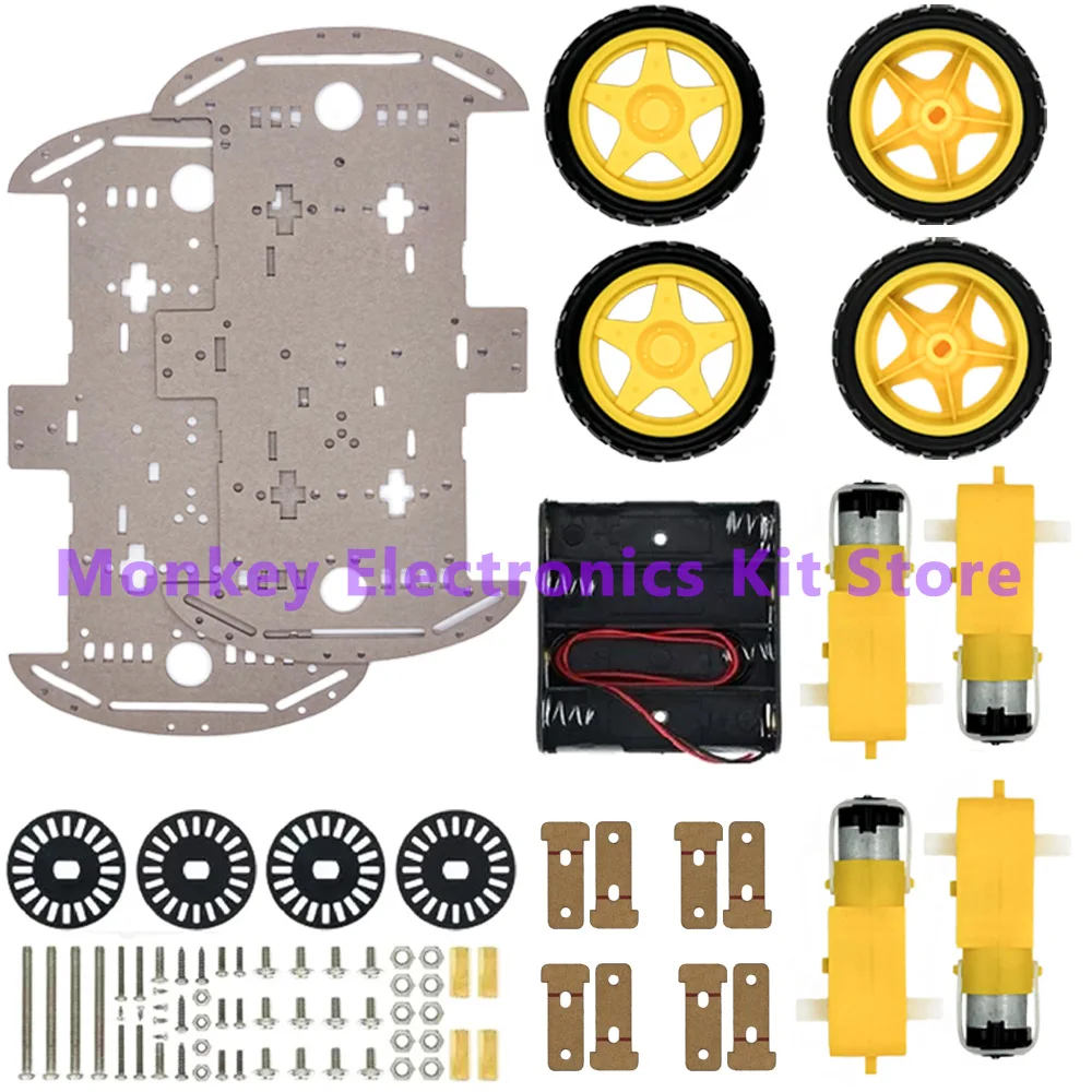 Smart Car Kit 4WD Smart Robot Car Chassis Kits Auto – Bild 3