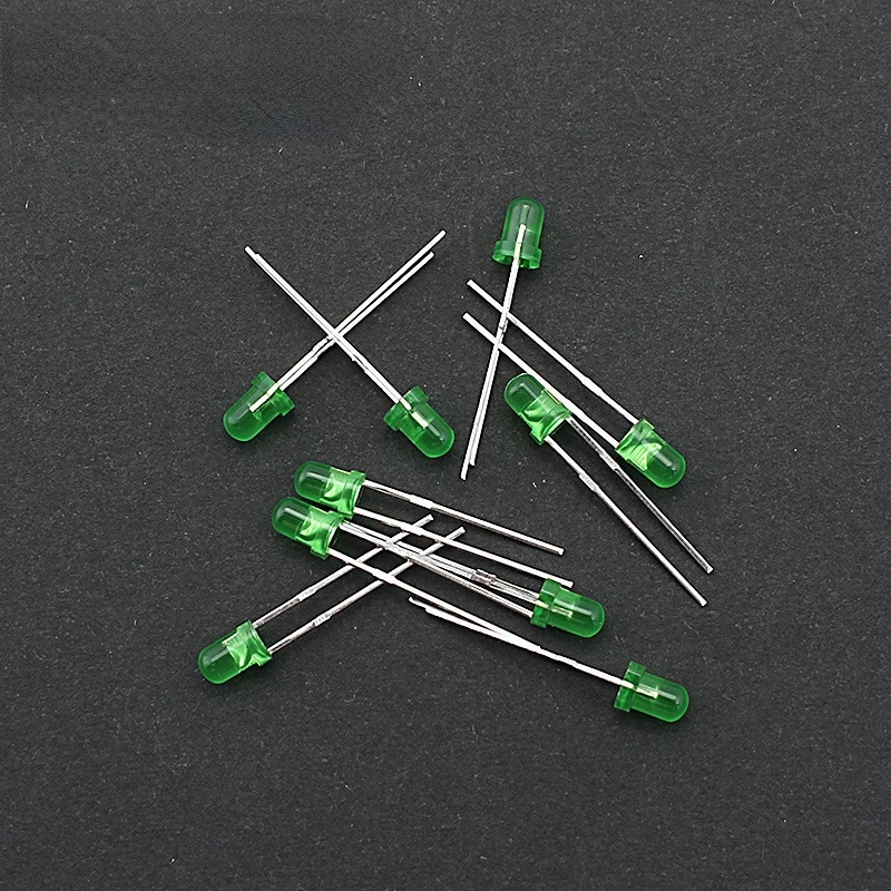 3mm 5mm LED Leuchtdiode Kit Weiß Grün Rot Blau Gelb (100 Stück) – Bild 6